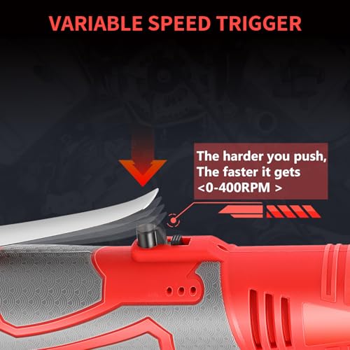 Cordless Electric Ratchet Wrench Set, 3/8" Electric Ratchet Wrench, 18V Power Ratchet Tool Kit With 2 PCS 2000mAh Lithium-Ion Battery, 7 Sockets And Fast Charger by FAHKNS - Image 4