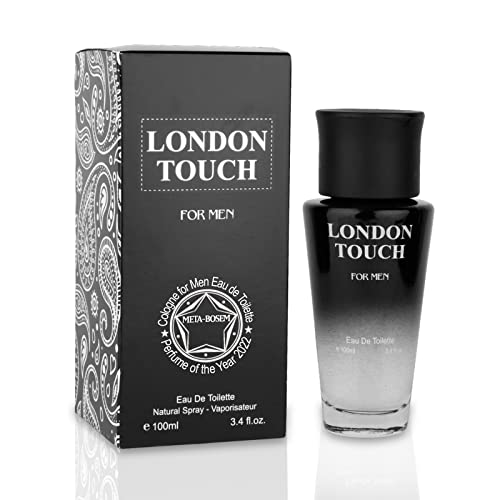 Meta-Bosem London Touch, Men's Cologne Eau De Toilette Natural Spray - Clean Fresh Scents - Floral And Citrusy Notes - Great Holiday Gift - For All Day Use - A Classic Bottle, 3.4 Fluid Ounce/100Ml #TOP13