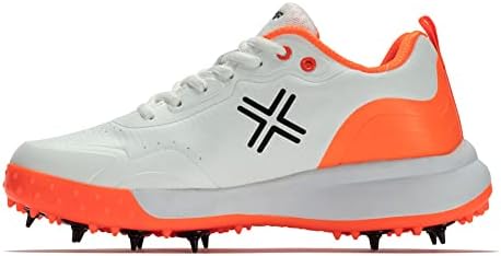 Payntr XPF-AR All-Rounder Spike Cricket Shoes - 10 - White