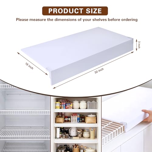 Supiezent Wire Shelf Covers for Pantry,Closet,Wire Rack Covers for Shelves,Pantry,Shelf Covers for Wire Shelving,5 Pcs,(White, 30 * 16inch) by Supiezent - Image 3