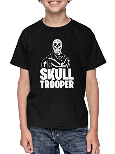 Skull Trooper - Video Game Just Build Youth T-Shirt (Black, X-Small)