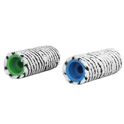 FUWE Washable Low Noise Replacement Brush Roller Microfiber Floor Roller for Karcher FC3 FC3D FC5 FC5D FC7 Black (FUWEgecspb3u9n-13)