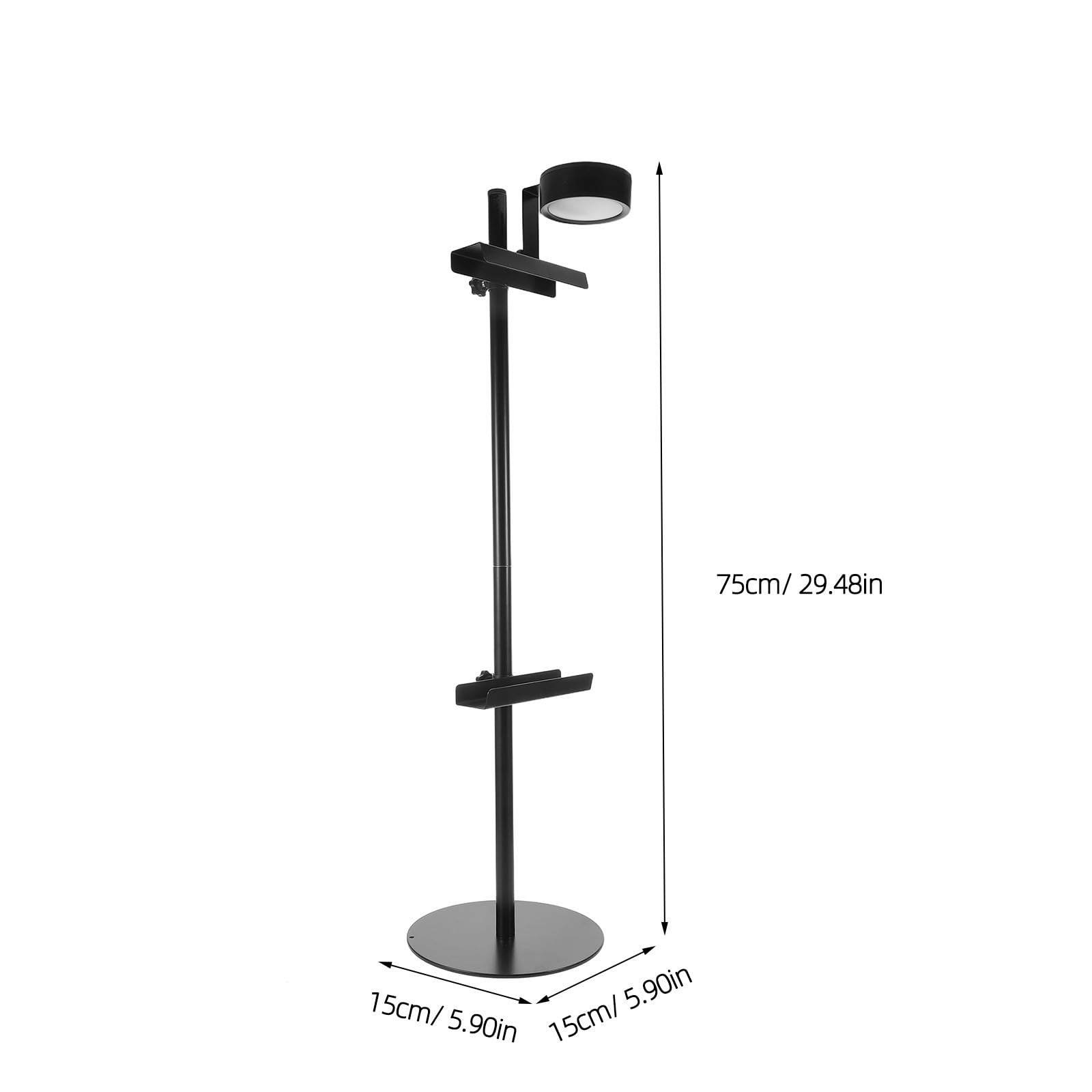 VICASKY Chevalet de Table Réglable pour Cadre Photo avec Éclairage LED Noir