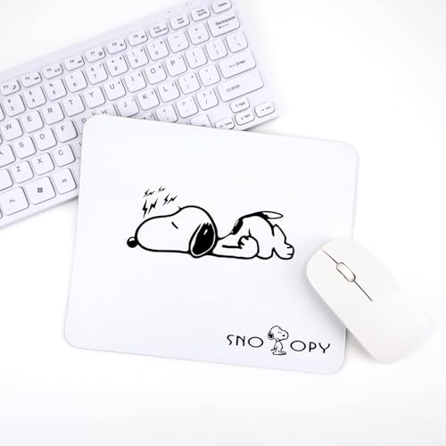 Newseego マウスパッド ゲーミングマウスパッド 小型 滑り止め 水洗い ズレない 耐久性良い ゲーム 仕事用 おしゃれ-ホワイト