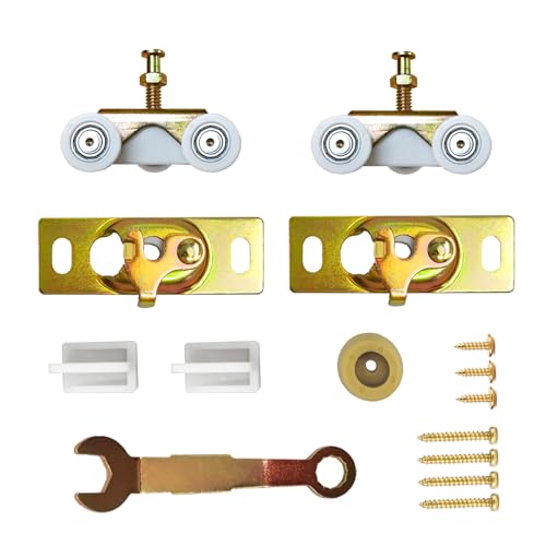 PILISPARK 2 Pack Pocket Door Frame Roller, 3/4" Nylon Ball Bearing Wheels, 200lbs Weight Capacity by PILISPARK - Used condition - US$9.21