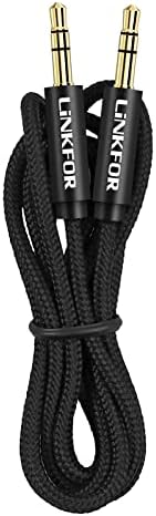 LiNKFOR 4-portowy przełącznik audio stereo 3,5 mm obsługuje wyjście 1 w 4 lub 4 w 1 wyjście z kablem audio 3,5 mm 4-drożny wybór audio 3,5 mm do komputera, laptopa, słuchawek