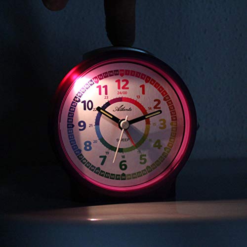 Atlanta Kinderwecker Mädchen ohne Ticken Analog Lila - 1999-8