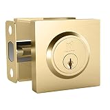 Mega Handles Deadbolt I Entry Deadbolt Lock - Heavy Duty Square Locking Deadbolt for Left or Right-H
