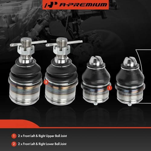 A-Premium Set of 4, Front Upper & Lower Ball Joints Kit, Compatible with Ford F-250 1999, F-250 Super Duty 1999-2022, F-350 Super Duty 1999-2022, Excursion 2000-2005, RWD Only by A-Premium - Used condition - Image 2