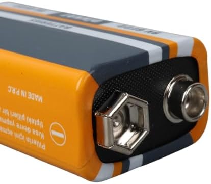 3 ADET 9 Volt Pil - 9V Oyuncak Araba Drone Kumanda Pili -9Volt Çift Başlı Kare Pil (3) - Görsel 2