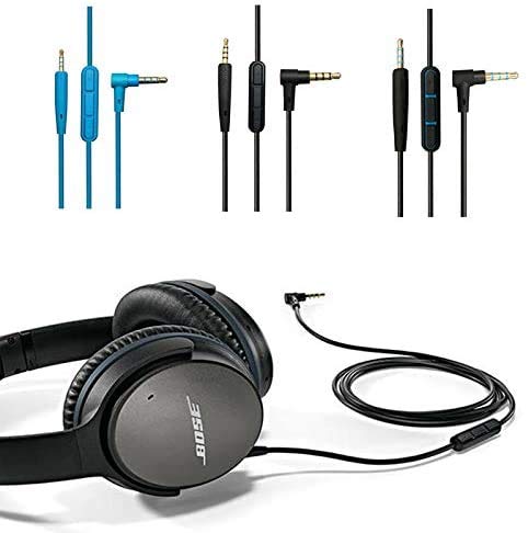 Sqrmekoko Inline Mic Remote Audio Cable Cord Line For Bose Quietcomfort 25 Qc25 Headphones (Black) #TOP3