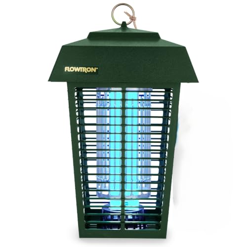 Image of Flowtron Electric Bug Zapper, 1 Acre Outdoor, 40W UV, 5600V Zap, Green