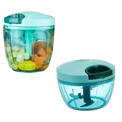 450ML + 1000ML Combo of Standard Handy Pro Chopper (1000 ml) and Compact Chopper… (Pack of 2)