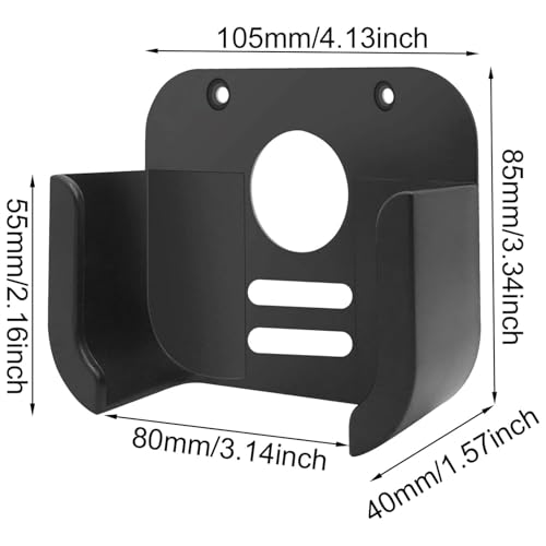 for Apple TV Mount Behind TV, TV Wall Ceiling Mounts Mount for Apple TV 4K, Compatible with All Apple TV Generations, Durable ABS with A Glossy - Black — view 6