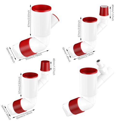 Conectores giratorios para desagüe con sellado antiolor para cocinas y baños, fácil instalación miniatura 7