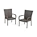 Christopher Knight Home 278771 Stackable Outdoor Contemporary Wicker Stacking Chairs (Set of 2), Multi-Brown