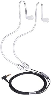 KINDEN Binaural Anti-Radiation Air Tube Headset with Microphone Deep Bass Noise Cancelling