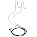 KINDEN Binaural Anti-Radiation Air Tube Headset with Microphone Deep Bass Noise Cancelling for Phone Pad