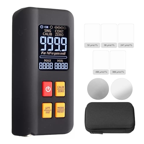 Medidor digital de espesor de pintura con doble sonda miniatura 1