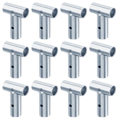 12 Pack 1/2 EMT Pipe Connector Clamps Tee Fitting for DIY Greenhouse Frame