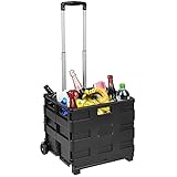 Einkaufstrolley Transportwagen klappbar Werkzeugkoffer Koffer Plattformwagen Transportbox Einkaufskorb