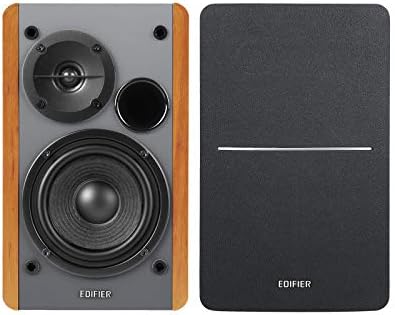 Edifier R1280Ts Powered Bookshelf Speakers - 2.0 Stereo Active Near Field Monitors - Studio Monitor Speaker - 42 Watts RMS with Subwoofer Line Out - Wooden Enclosure