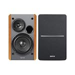 Edifier R1280Ts Verstärke Lautsprecher - 2.0 Stereo Aktive Nahfeldlautsprecher - Studio Monitor Lautsprecher - 42 Watts RMS mit Subwoofer Ausgang - Holzgehäuse, Braun – Bild 3