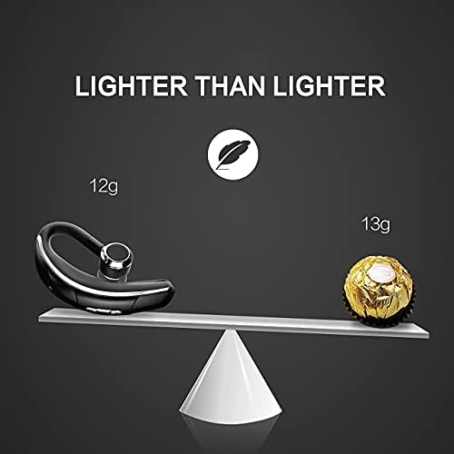 Bluetooth Headset [Business Style] Bluetooth Earpiece Wireless Headset Hands-free Calling with Clear Voice 280 Hours Standby Time Capture Technology Bluetooth Earbuds for Cellphones
