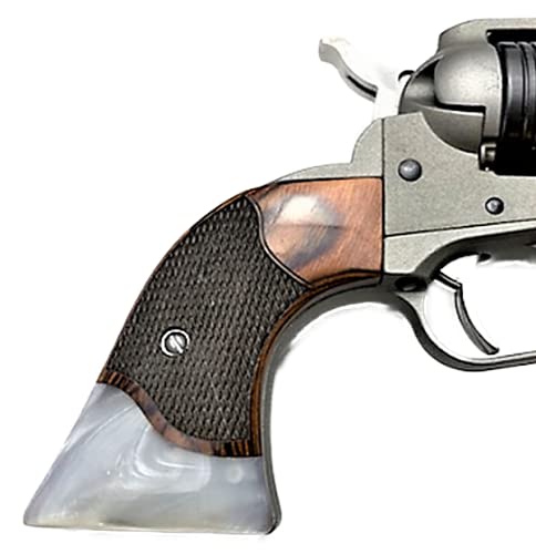 Premium Gun Grips Compatible Replacement For Ruger Wrangler Plus New Diamondback Grips Rosewood Pearl Gentleman Model #TOP2