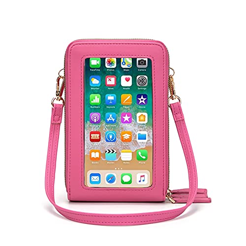 myfriday Small Crossbody Cell Phone Purse for Women, Mini Messenger Shoulder Handbag Wallet with Credit Card Slots