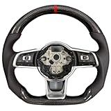 For VW Polo Golf R 6 7 8 MK6 MK7 GTi Passat B7 B8 /Jetta Carbon Fiber Steering Wheel Car Accessories(Style D)