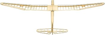 Viloga Balsa Wood Model Airplane Sunbird Sailplane, 1.6M Laser Cutting Unassembeld Model Plane Kits to Build, DIY Flying RC Glider Plane for Adults (KIT+Motor+ESC+Servo+Covering)