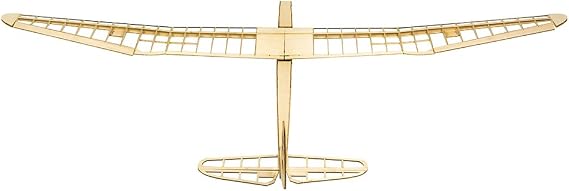 Viloga Balsa Wood Model Airplane Sunbird Sailplane, 1.6M Laser Cutting Unassembeld Model Plane Kits to Build, DIY Flying RC Glider Plane for Adults (KIT+Motor+ESC+Servo+Covering)