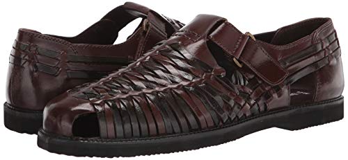 Deer Stags Men's Huarache Sandal, Dark Brown Smooth, 10.5 #TOP6