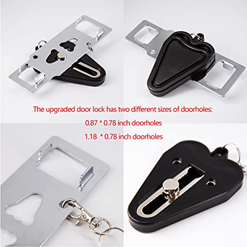 Xhwykzz Tragbares Türschloss - Familienreisen School Home Apartment muss Sicherheitsvorrichtungen haben Türschlösser Jammer Selbstverteidigung für zusätzliche Sicherheit 1 Packung