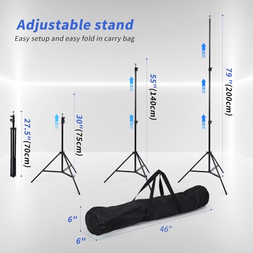 Niyanghome Classroom Puppet Stage, Puppet Show Theater with 2 Tripods, Cross Bar, Curtain and Carrying Bag, Portable Stage Suitable for School, Churches, and Family Shows