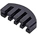 eBoot Rubber 4/4 Violin Practice Mute, Black