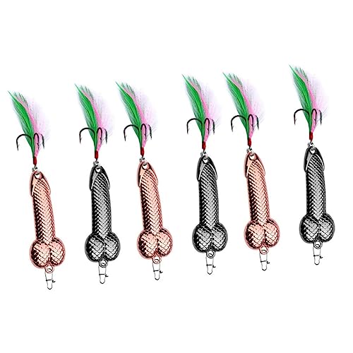 Toddmomy 10 Pçs Iscas De Lantejoulas De Metal Equipamento De Pesca Noturno Colheres Pretas Colher De