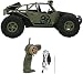 Véhicule - Contrôle à distance 2.4G Armée Cargo Camion sur chenilles 01h16 modèle en alliage 4 roues motrices hors route Mini Monster Trucks Friction Automotrice for SUBO BG1527 (Couleur: Ejercito ver