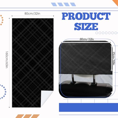Image of Hahafelt 1 Pack Car Seat Towel Cover with Storage Bag, Black Plaid Style | 63 x 32 in Car Towel Seat Cover Non Slip Waterproof, Gym Workout Swimming Running, Machine Washable Sweat Absorbent Protector