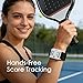 Vemix Tennis & Padel Wrist Scorekeeper – Mechanical Dial Score Counter with Adjustable Elastic Strap, Lightweight Portable Match Score Tracker (White)