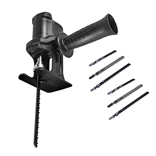 Kontonty AE2KXHN20E0VOPV1148R5I8F 1 Set Chainsaw Adapter Cordless Hand Held Chainsaw Woodworking Cutting Saws Adapter Cordless Drills Drill Adapter Electric Drill Saws Converter Small Electric Saw Steel Black cover