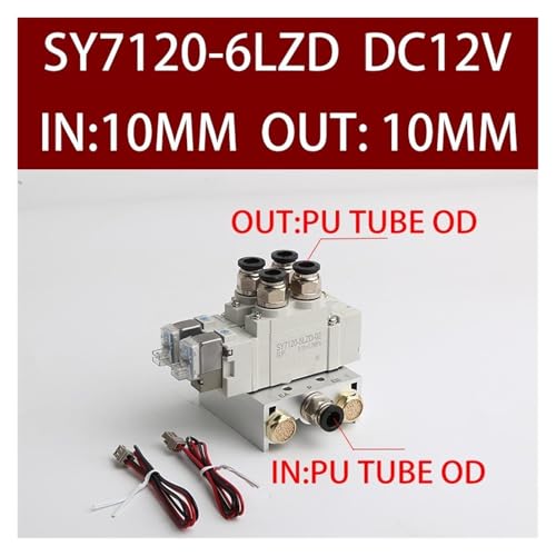 SY7120-6LZD electrovanne de commande de cylindre pneumatique 10mm à commande électronique unique - 3