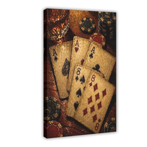 Toile de poker moderne pour habiller un salon ou une chambre