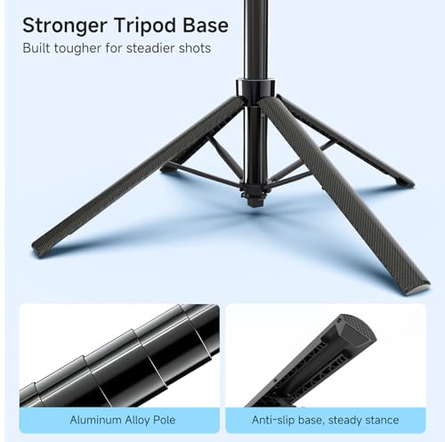Vlogging Kit for iPhone/Android, 67” Selfie Stick Tripod with CRI95 Fill Light (2900-7000K) and 2500mAh Battery, Wireless Mic & Remote, MagSafe for iPhone 12+, Clamp for Android, TikTok/YouTube Live by Ceroray - Image 7