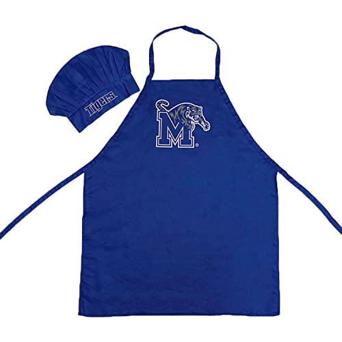 Memphis Tigers Chef Hat & Apron Blue