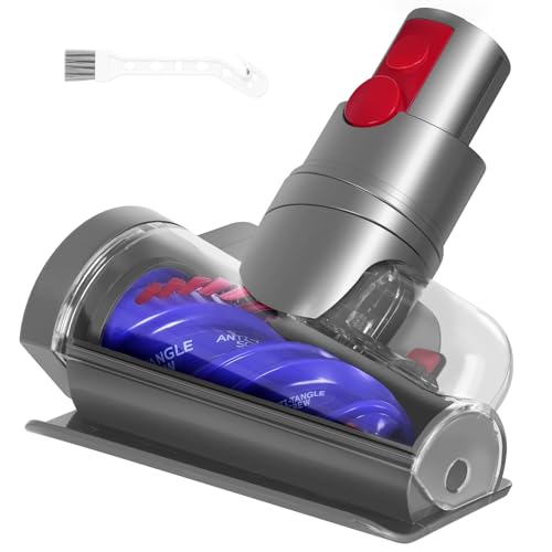 OTTWL V12 Mini Motorized Brush Head Compatible with Dyson Digital Slim(SV18)、V9(SV57)、V12 Detect Cordless Vacuum Cleaners, Anti-Tangle Mini Hair Screw Tool for Long Hair and Pet Hair