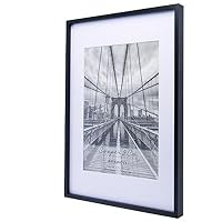 Cooper & Co. Homewares A3 Matt to A4 Premium Metallicus Metal Photo Frames, Black (PF0018BK)