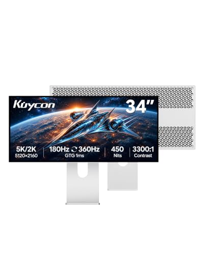 Image of W34KB 34 inch 5K Gaming Monitor, Fast HVA (Honeycomb with Stand)