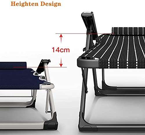 Chaise longue camping imperméable réglable et pliante pour l'extérieur - 7